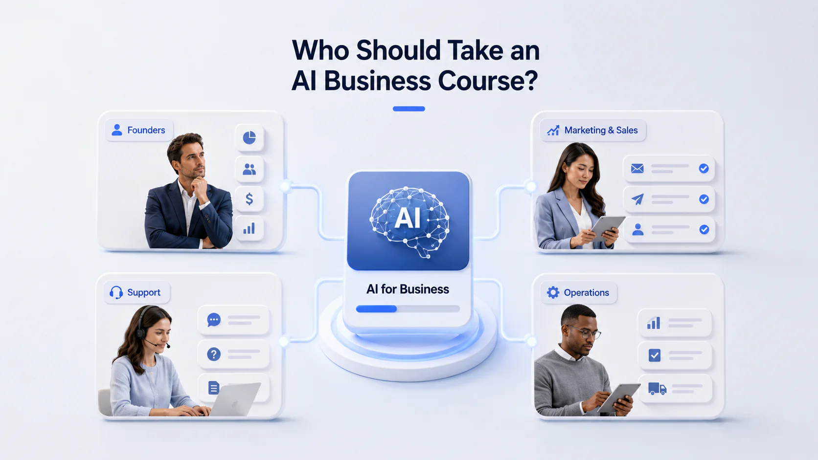 Who should take an AI business course?