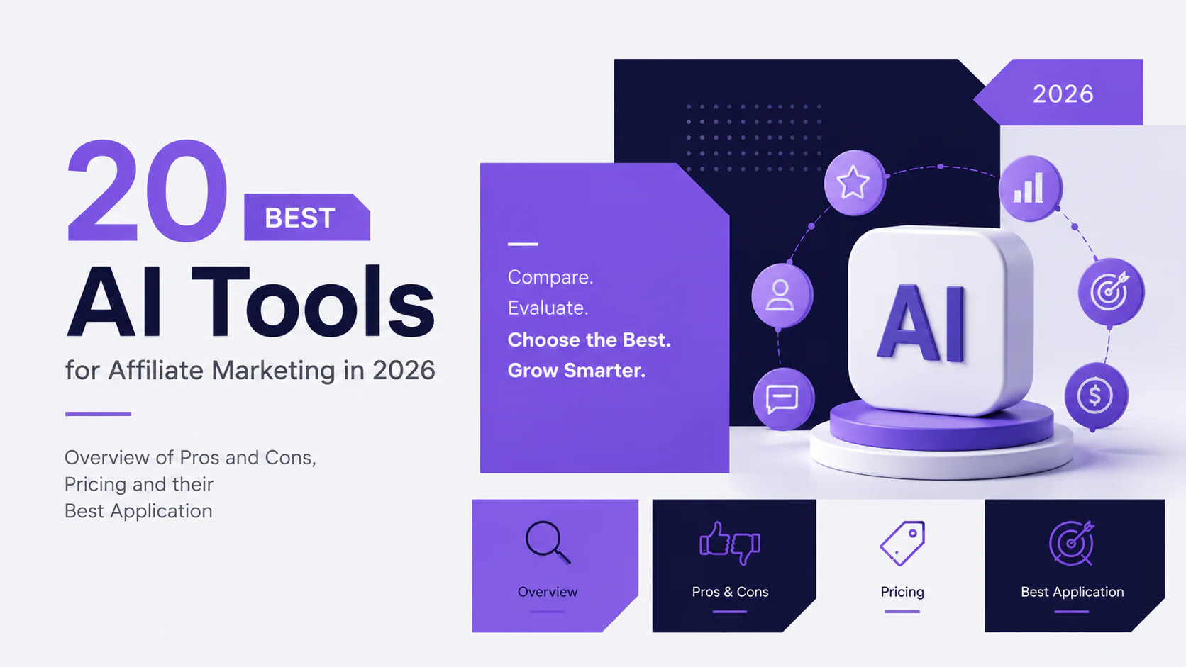 Review and Comparison of 20 Best AI Tools for Affiliate Marketing in 2026
