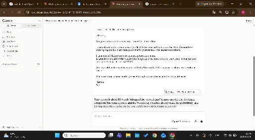Claude Opus 5.5&rsquo;s rewrite of the client reply in 114 words with a subject line and no blame